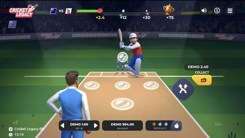 Écran de jeu Cricket Legacy BB